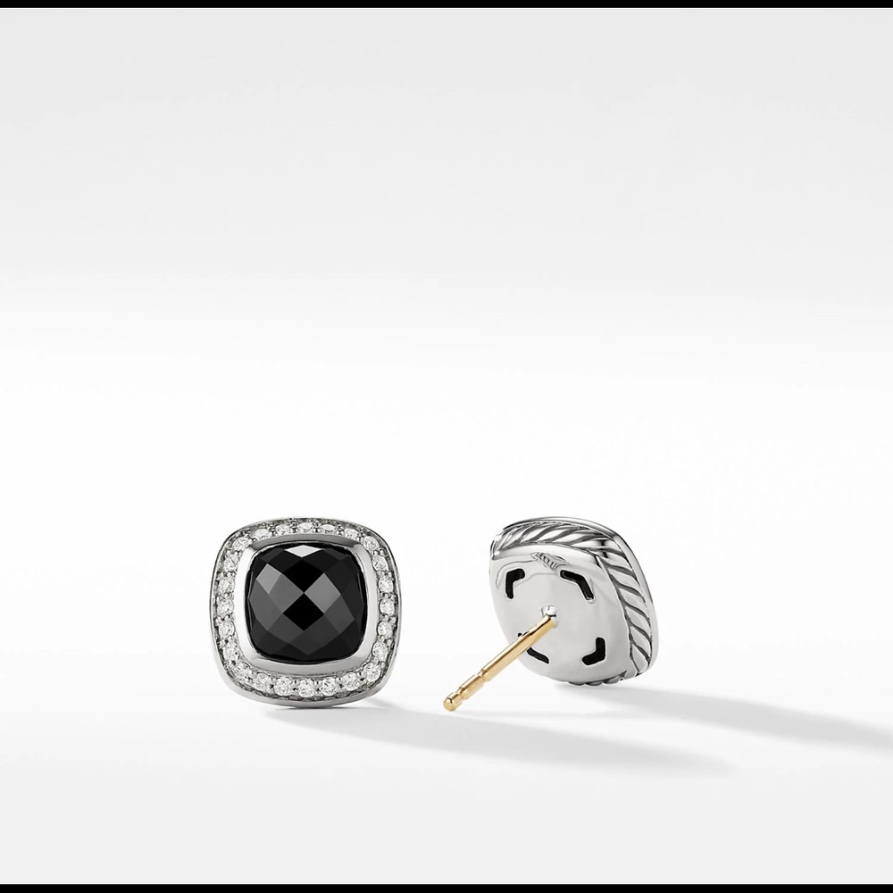 David Yurman Albion black onyx pendant earrings
